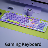 SHIPADOO GK80 Gaming Keyboard Rainbow Light Backlight Iron Keyboard Desktop Wired Ergonomics Color Keyboard For PC Desktop