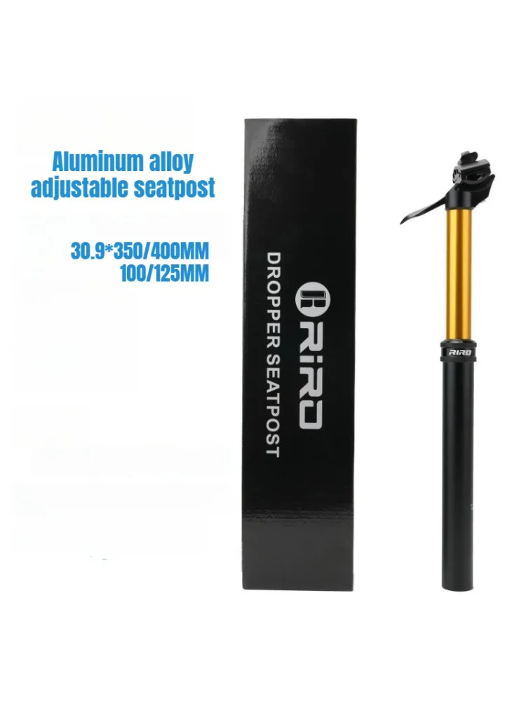 AliExpress NONE Bicycle Dropper Seatpost 30.9mm 100/125mm Travel Hydraulic Manual Height Adjustable MTB Road Bike Seat Tube