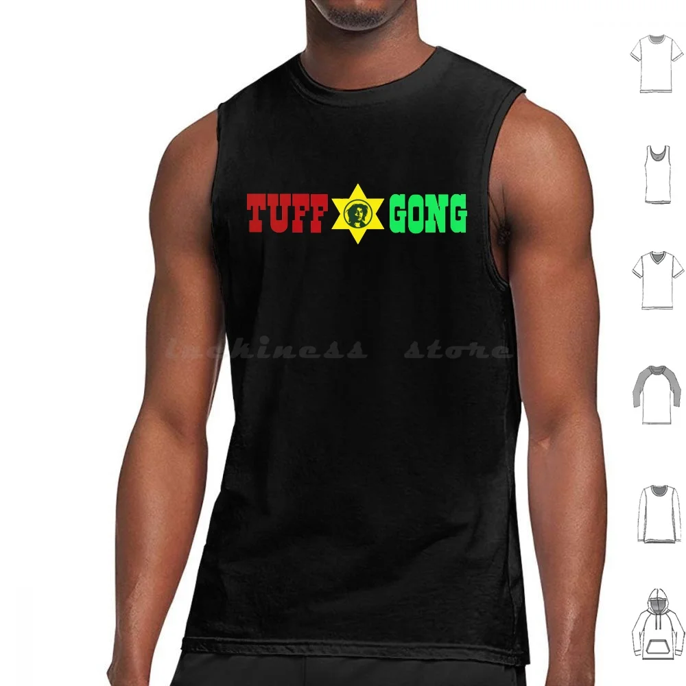 Tuff Gong Logo Classic Tank Tops Print Cotton Tuff Gong Logo