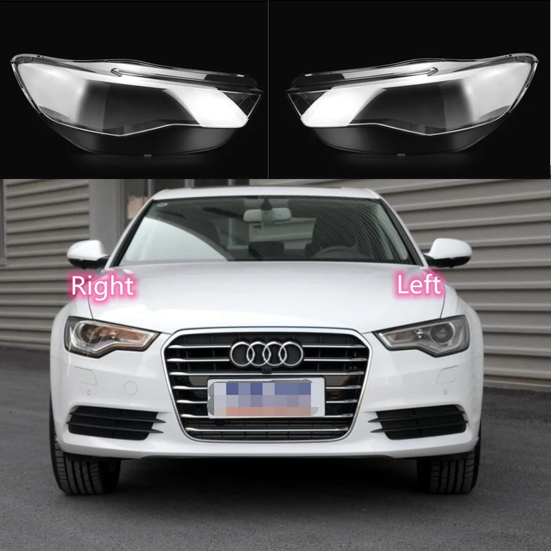 

For Audi A6 C7 2011 2012 2013 2014 2015 Car Front Headlight Lens Cover Shell Headlamp Lampshade Lampcover Head lamp light Lens