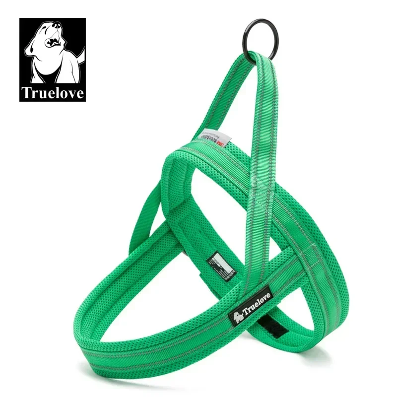 Truelove malha macia acolchoada cão de cão colete 3m de segurança refletiva colarinho de cachorro fácil colar no chicote de animais de estimação TLH5811