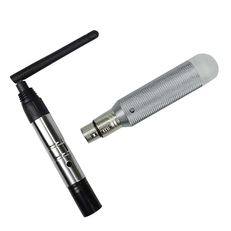 

(Limited Offer) Wireless DMX512 Transmitter Receiver DMX Stage Light Wireless 2.4G Rechargeable Battery Run 16 Hours Receiver
