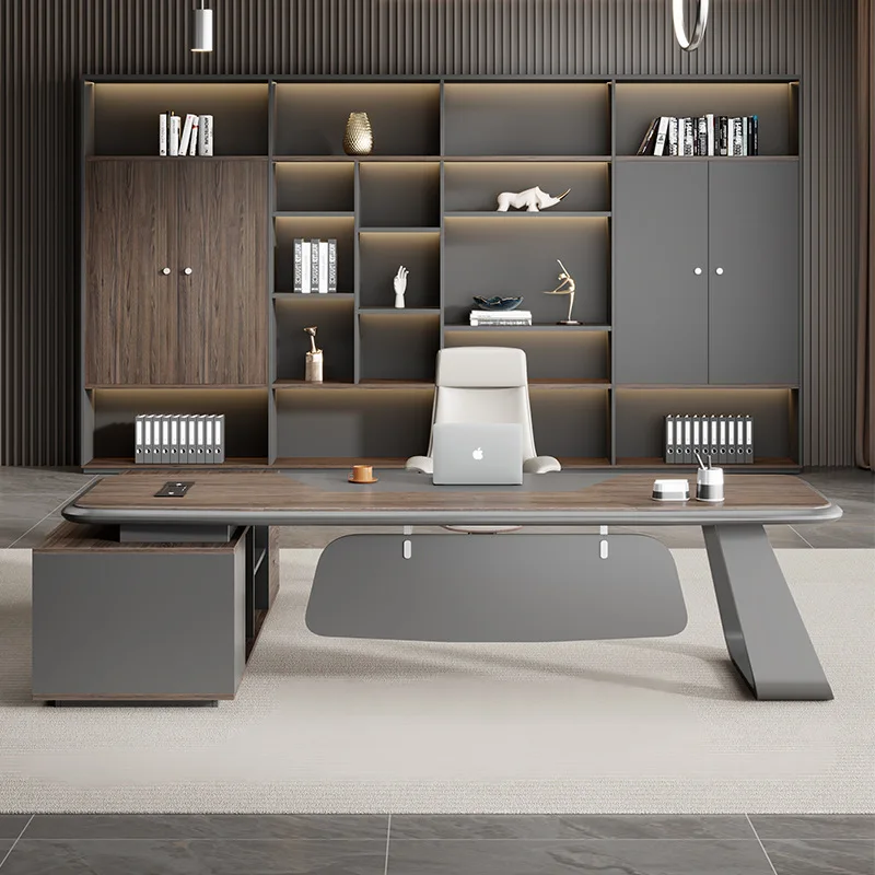 Book Reading Office Desk President Leadership Clean Popular Office Desk Modern Design Office Furniture Der Schreibtisch XYOD