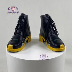 Game zenless Zone Zero Asaba Harumasa zzz cosplay shoes men women party Carnival casual leather boots high heels short boots