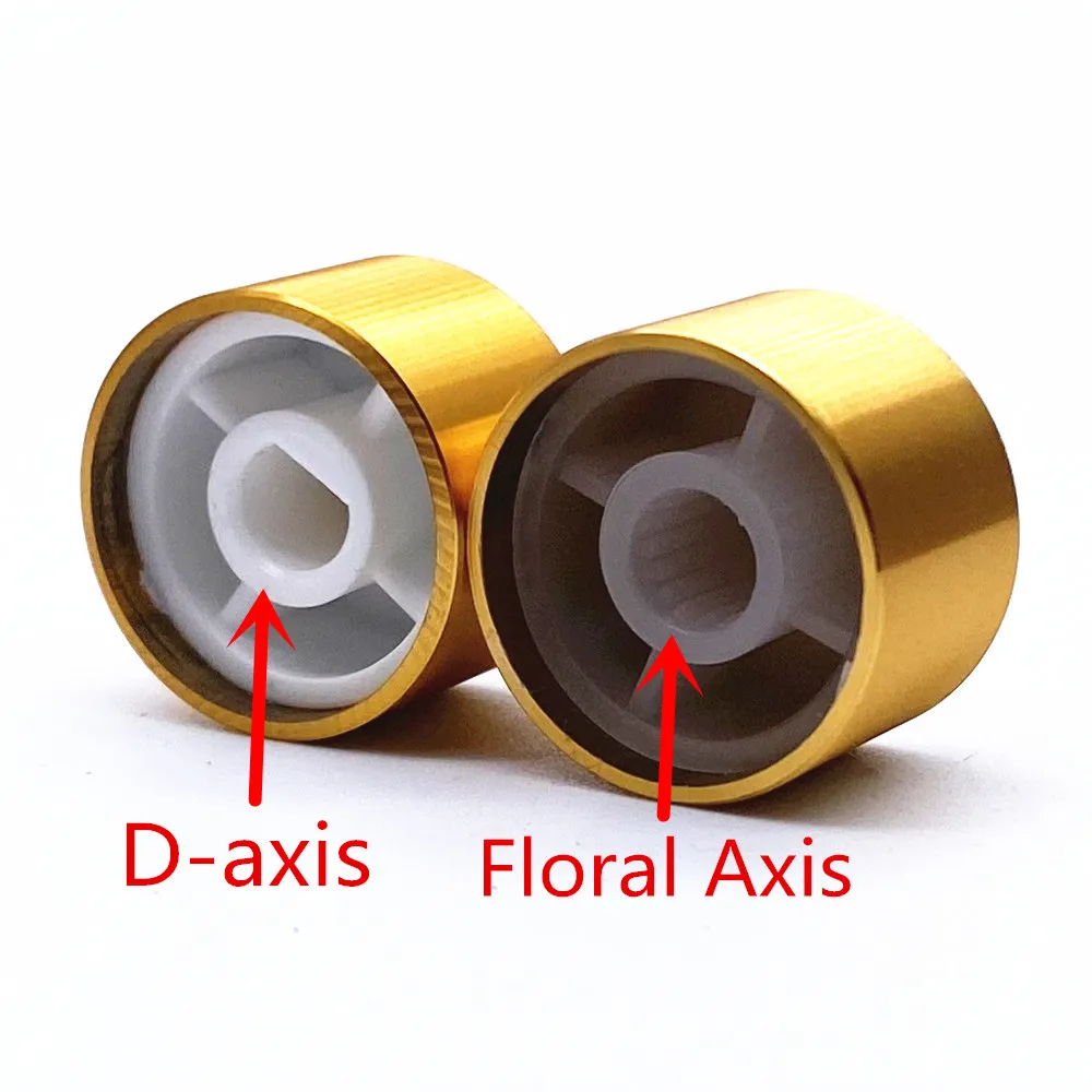 1PCS 20*13mm Gold keyboard Knob Aluminum Alloy Potentiometer Control Knob Volume Audio Knob for 6mm Shaft Knob