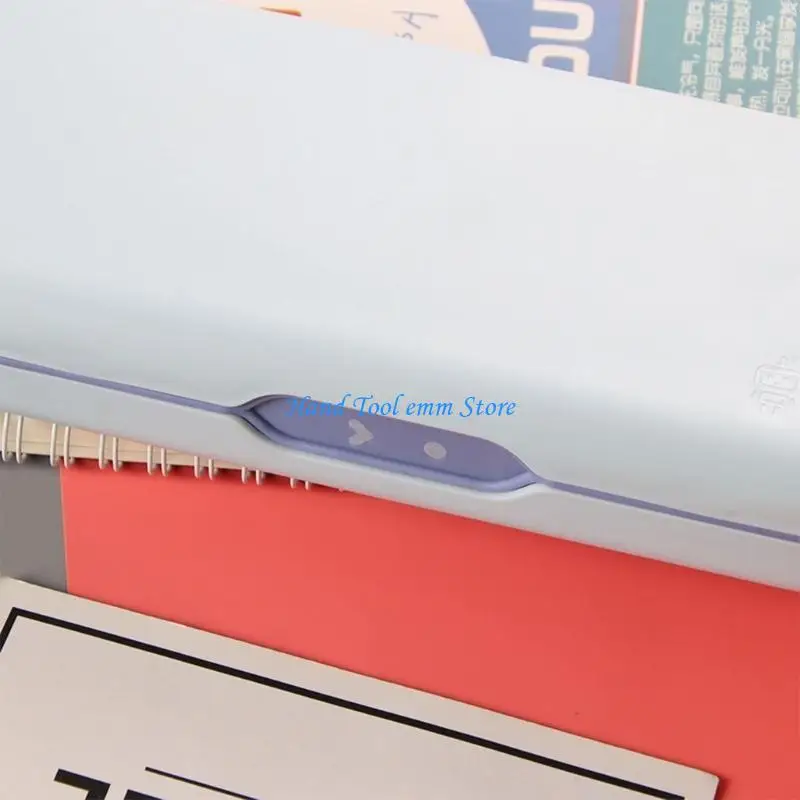 

H37F Mini Storage Box with Hinged Lid & Closure Pencil Box For Pencils, Pens, Office Supplies, Organization and Tool Box
