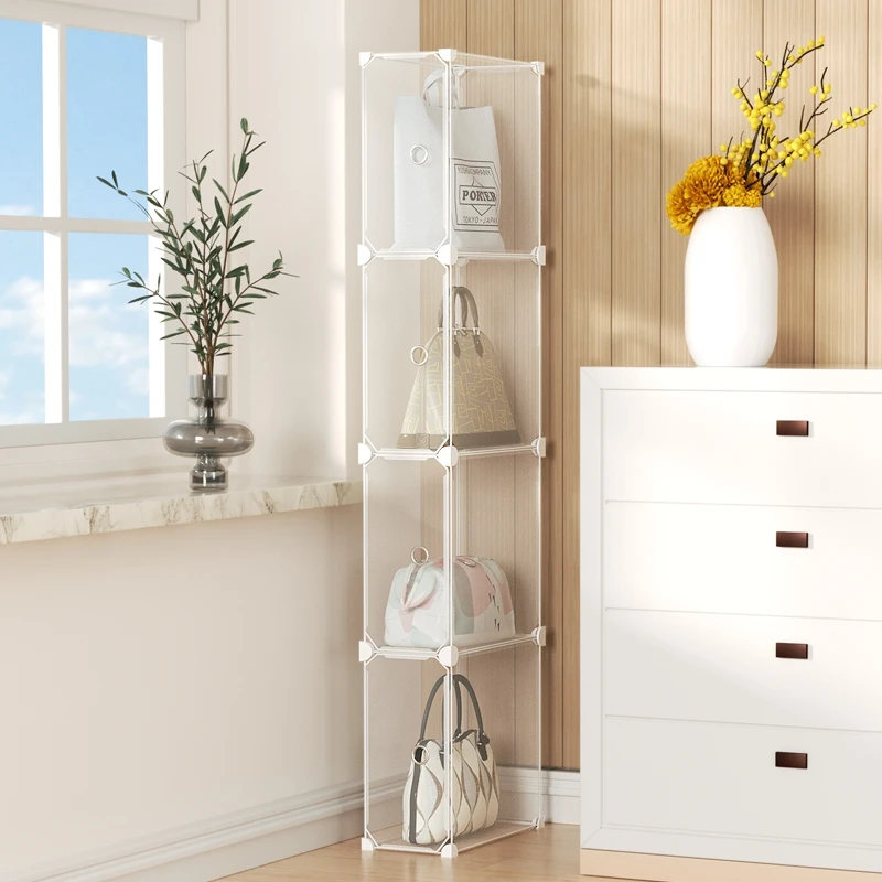 

Transparent Bag Storage Box Narrow Organizer 8cm Hanging Bag Ra Dustproof Bag Storage Solution Home Organization