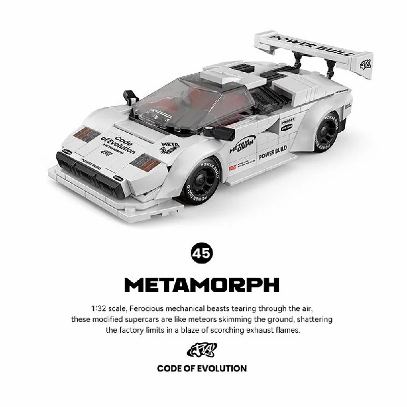 

338pcs ﻿Technik Racing Car Building Blocks Set Speed white Supercar Sports Vehicle Model Kit DIY Collectible Toy Boy Adult Gift