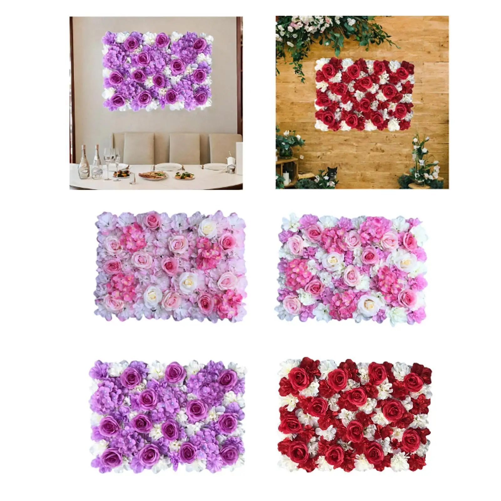 

Flower Wall Panel Floral Wall Arrangement Floral Panel for Home Shop Outdoor