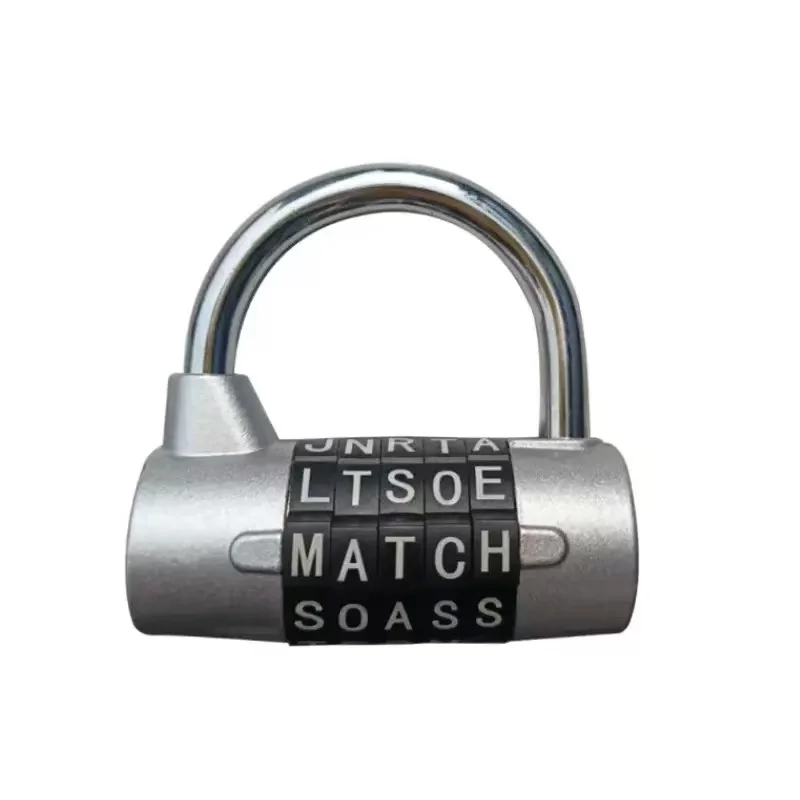 1pcs 5-digit Letter Padlock Gym Cabinet Safety U-Shaped Letter Password Lock