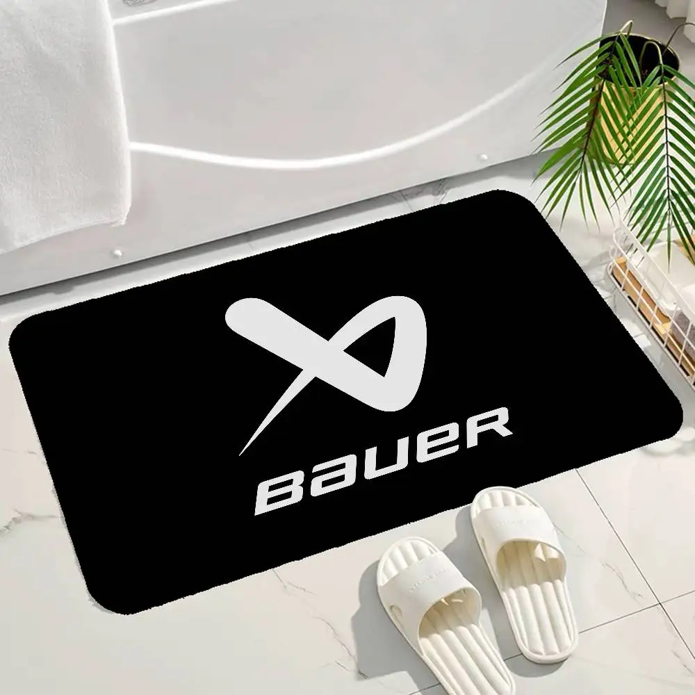 Black B-Bauer Floor Mat INS Style Soft Bedroom Floor House Laundry Room Mat Anti-skid Household Carpets