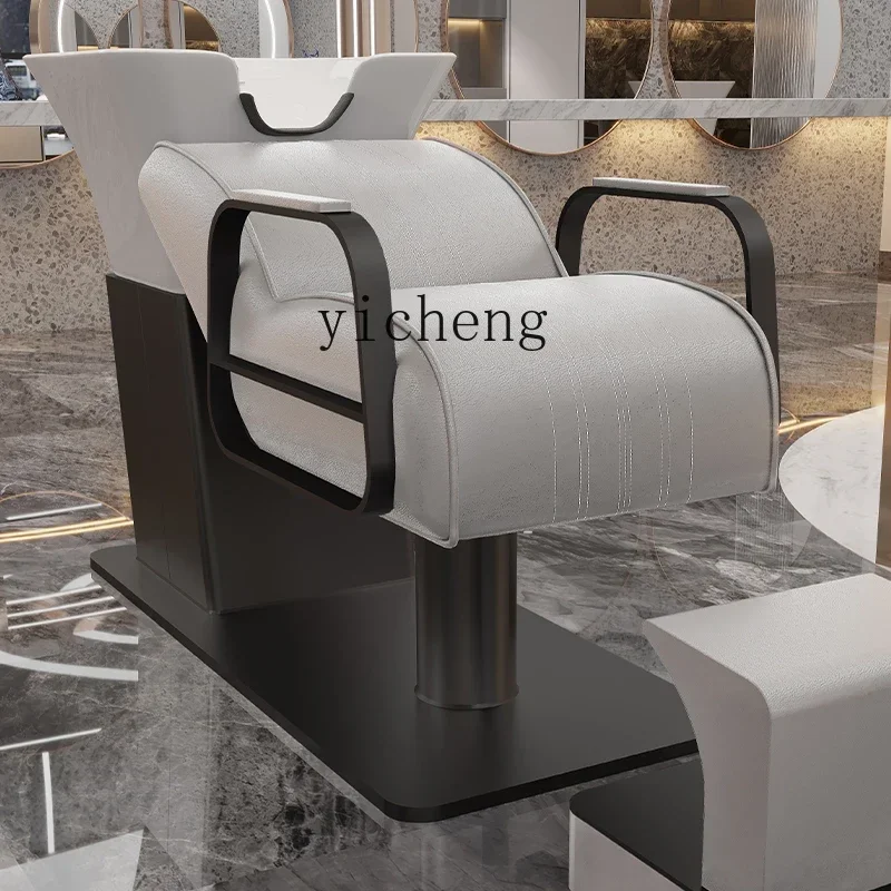 Zws. Internet celebridade salão de cabeleireiro luz especial luxo shampoo cama semi-reclinante high-end flushing cama de beleza