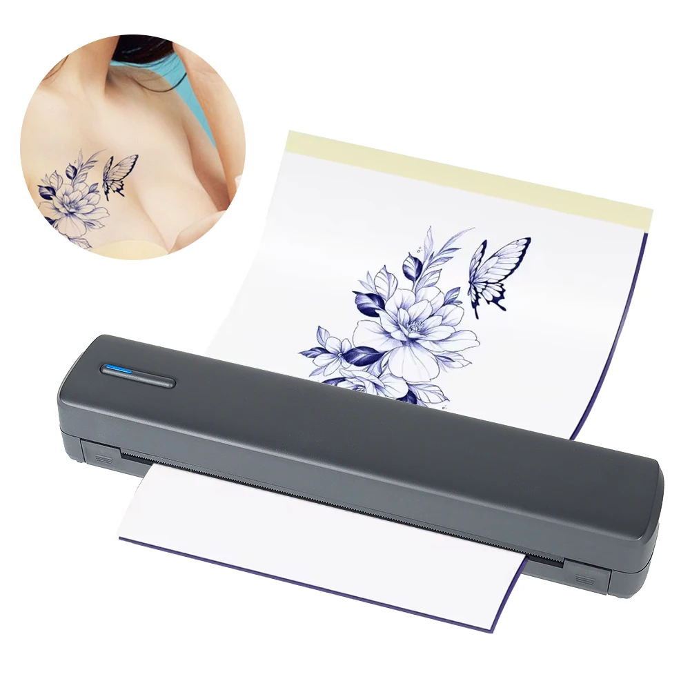 

OEM Portable A4 Thermal Printer Factory Stock Mini Tattoo Copier Machine IOS/Android Compatible