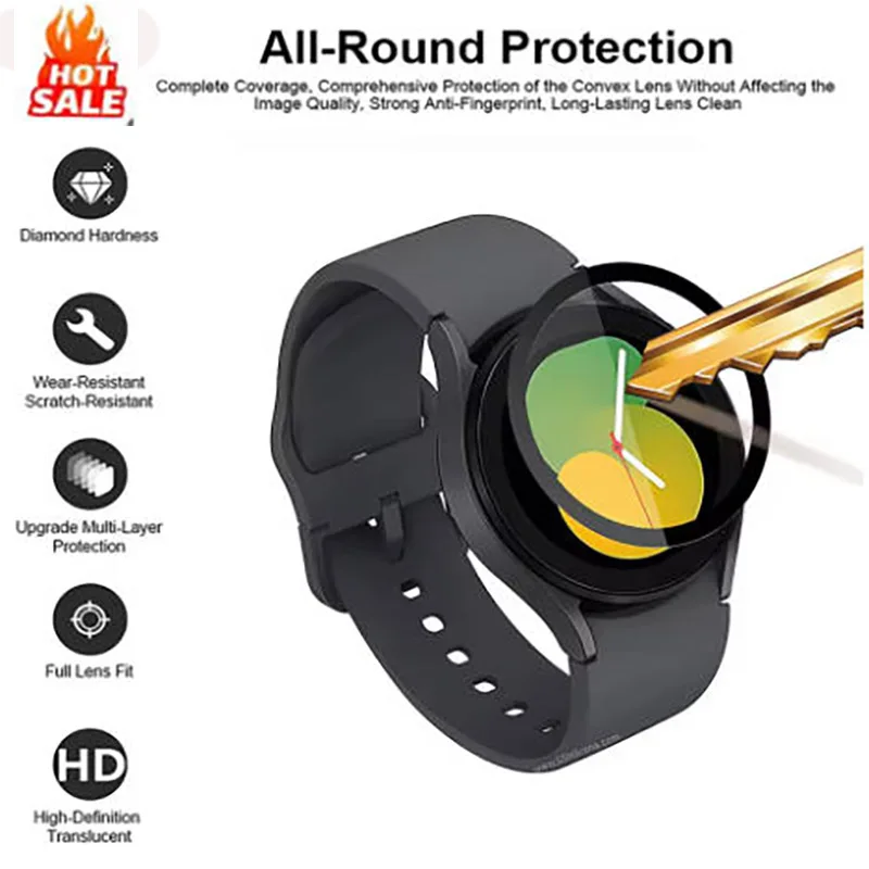 

Screen Protector For Samsung Galaxy Watch5 40mm 44mm Smart Watch HD Scratch Resistant 3D Curved Laminate Film For Galaxy Watch 4