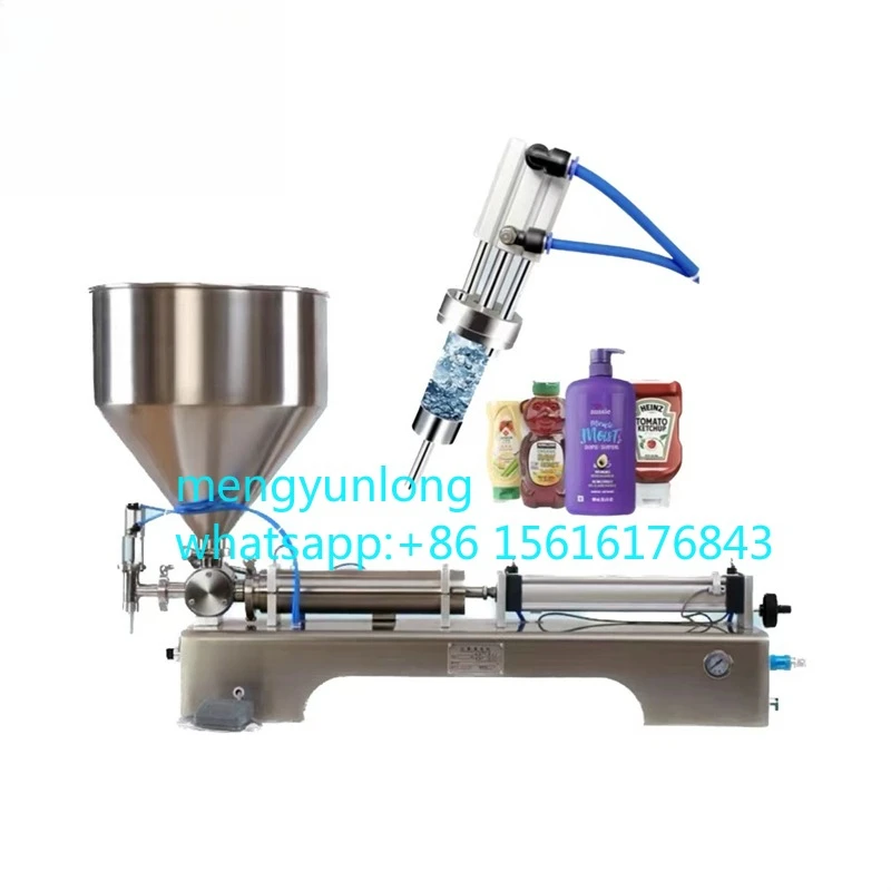 

Small Business Piston Shampoo Lotion Business for Bottle Honey Fruit Jam Oil Beverage Milk Juice Water Filling Machine