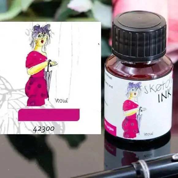 

Rohrer & Klinger чернила для набросков, легкий цвет, водостойкая ручка для рисования, чернила для набросков, 50 мл