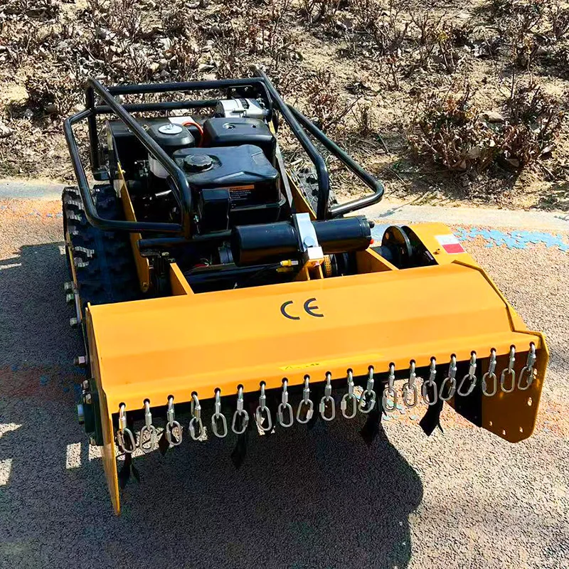 Cortacésped sobre orugas con Control remoto mejorado de alto rendimiento personalizado, Mini Robot cortacésped