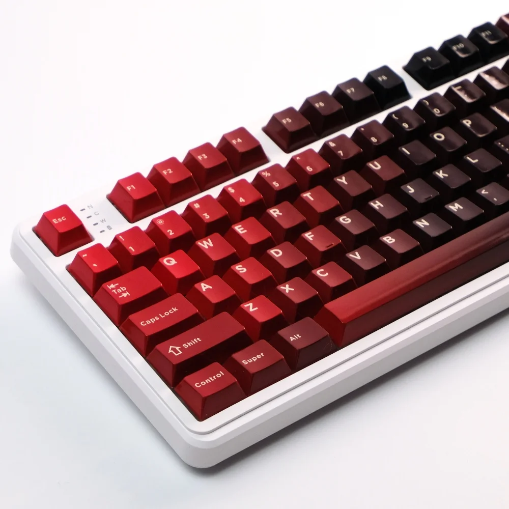 

Red Zen master keycap PBT hot sublimation custom button imitation porcelain glossy retro gradual change original high and magnet