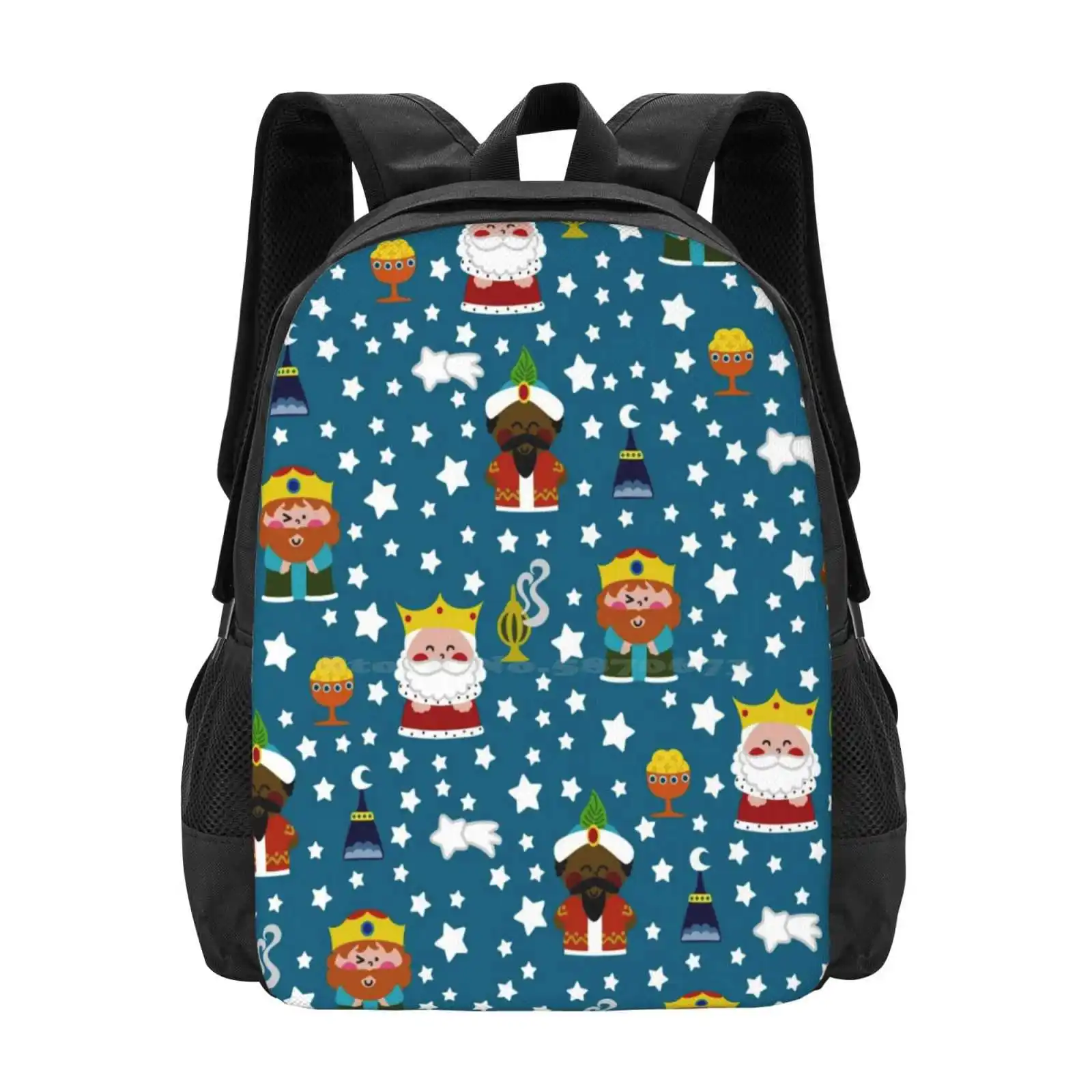 Three Wise Men Fashion Pattern Design Travel Laptop School Backpack Bag Epiphany Holiday Christmas Holly Sacred Christian Jesus