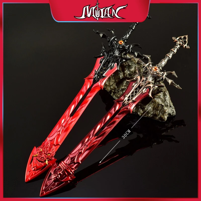 

30 см Soul Land, периферийные устройства китайского аниме, металлическое ремесло, модель оружия, коллекционные настольные украшения, креативный подарок для игрушки-бойфренда