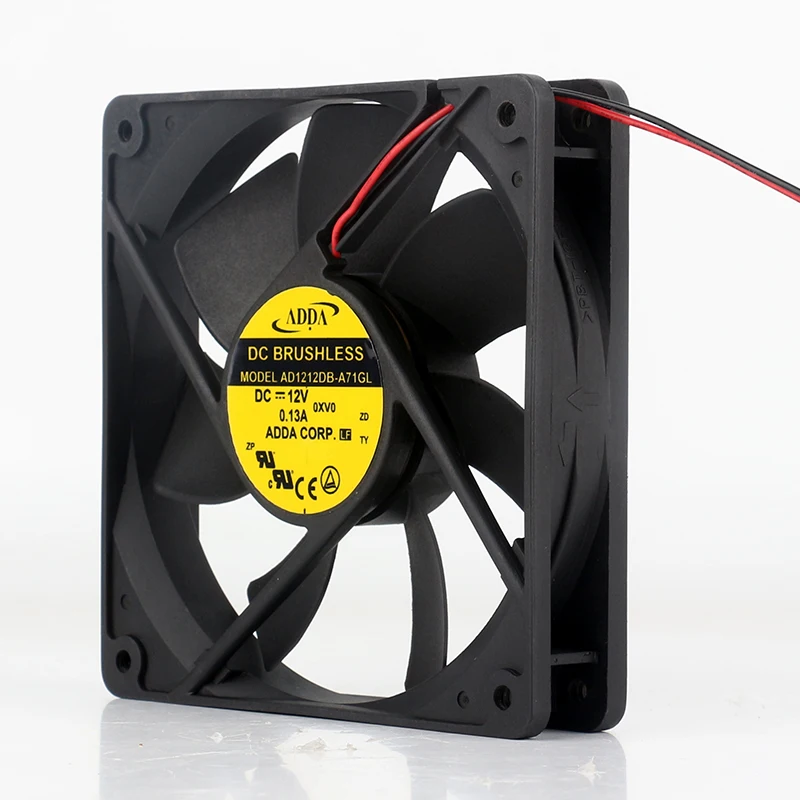 ADDA AD1212DB-A71GL/A7BGL/ A76GL DC12V 0.13A 12025 Computer chassis Power supply Quiet cooling fan 120 x 120 x 25MM