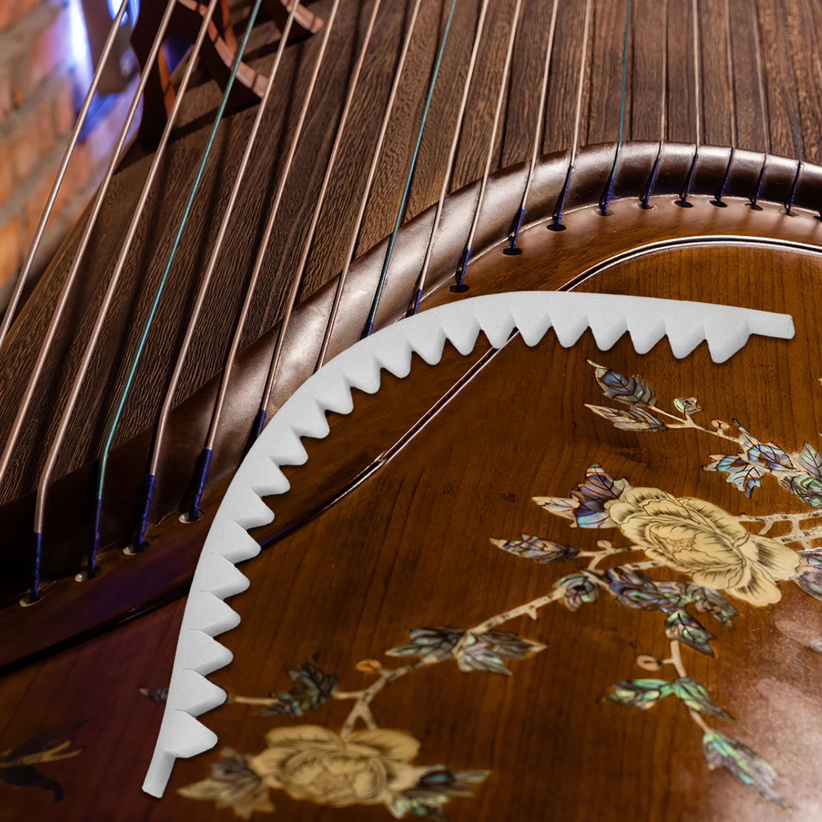 

Guzheng Mute Strips Silicone Sound Dampening Belts For Practice Noise Reduction Compatible With Piano Pipa Chinese