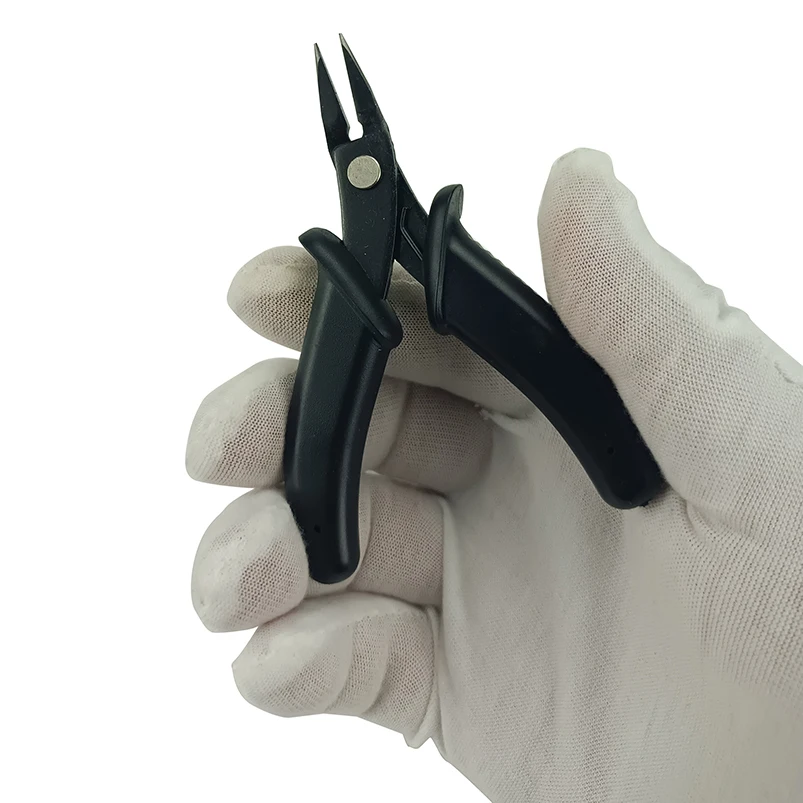 3.5-inch mini diagonal pliers electronic pliers pointed nose pliers insulated rubber handle DIY tool image 6