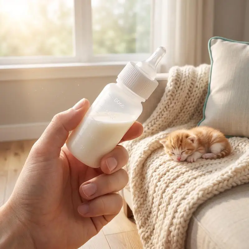 1 Stück 60/100ml Fütterungswerkzeug für Kleintiere Mini-Nippel-Ersatz Katzen-Neugeborenen-Milchflasche Haustier-Pflegeflasche Tierfütterungsflaschen-Set – Detail 6
