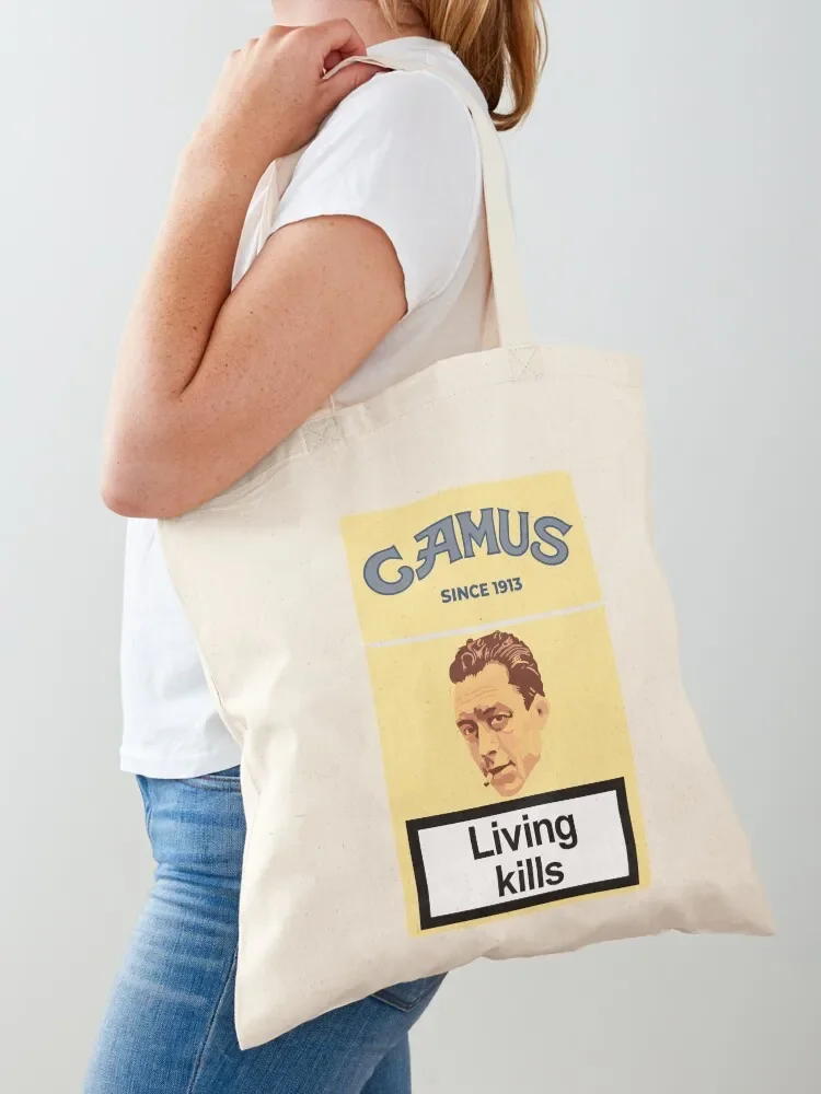 Philosopher Albert Camus Tote Bag bag luxury women Handbags women Large bags for women shopping bag logo