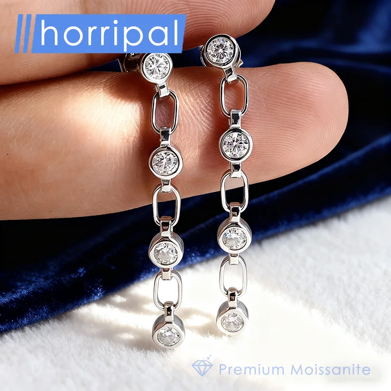 

Высокое качество D VVS1 серьги-капли с муассанитом для женщин, свадебные украшения, стерлинговое серебро, белое золото 18 карат, водонепроницаемые серьги