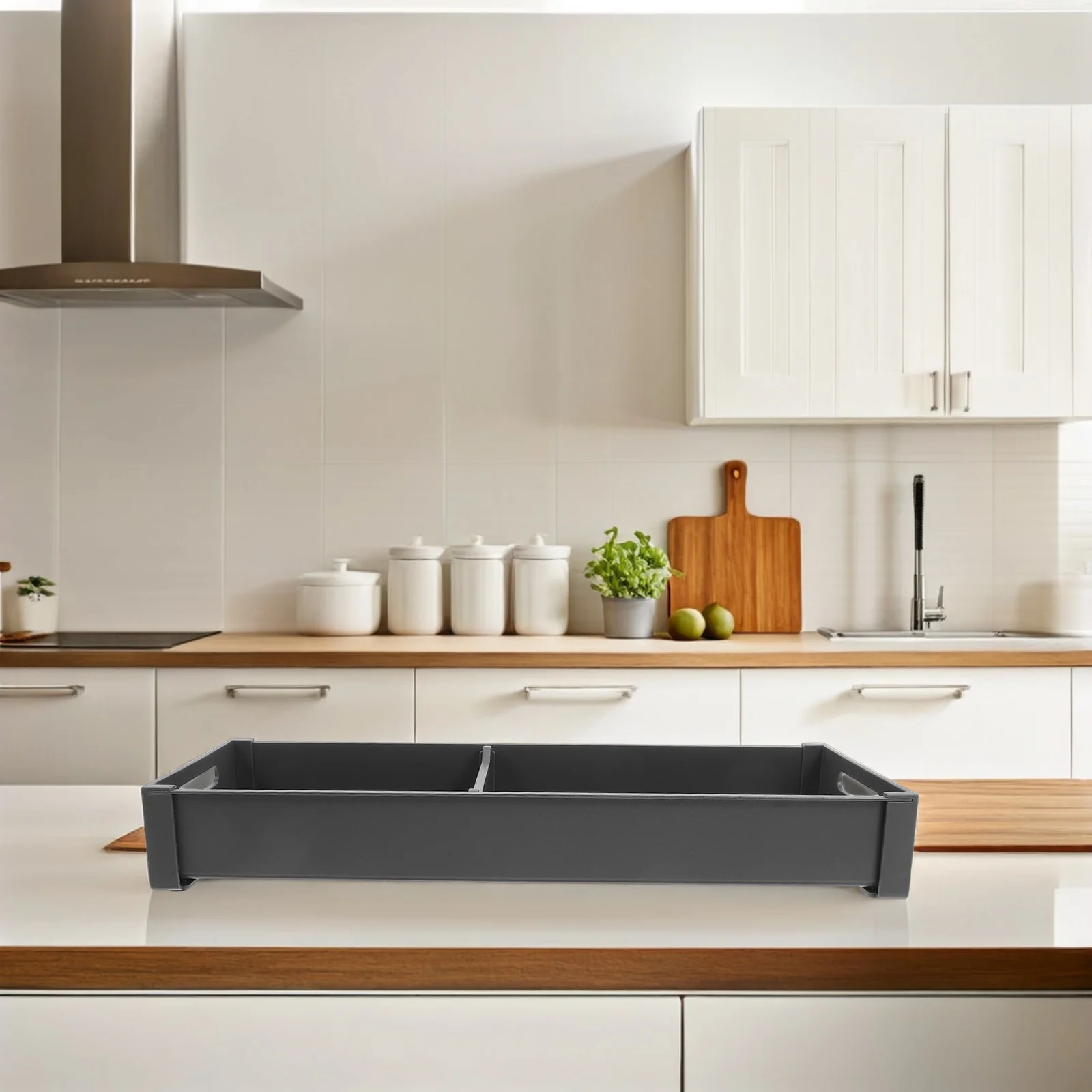 

Kitchen Storage Rack Adjustable Drawer Organizer for Cutlery Silverware Utensils Tool Tray Holder Organizing Solutions