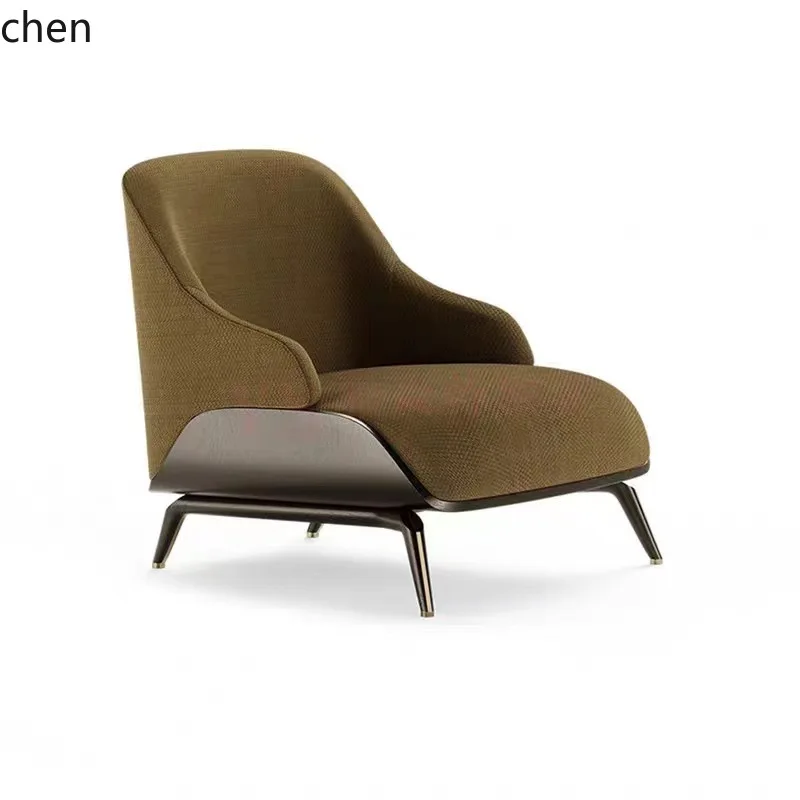 PYH Leisure Single Sofa Chair, Reclining, for Balcony, Living Room, with Backrest for Reading and Manicure