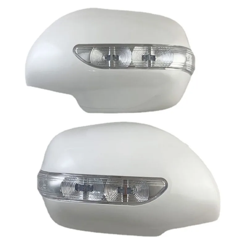 For Toyota Land Cruiser 120 Prado J120 FJ120 2003- 2009 Car Mirror Cap Side Door Rearview Mirrors Cover With LED Lamp