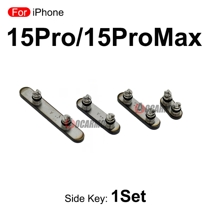 1Set For iPhone 15Pro Max 15 Pro Side Key Power Volume Buttons Black White Natural Titanium Replacement Parts