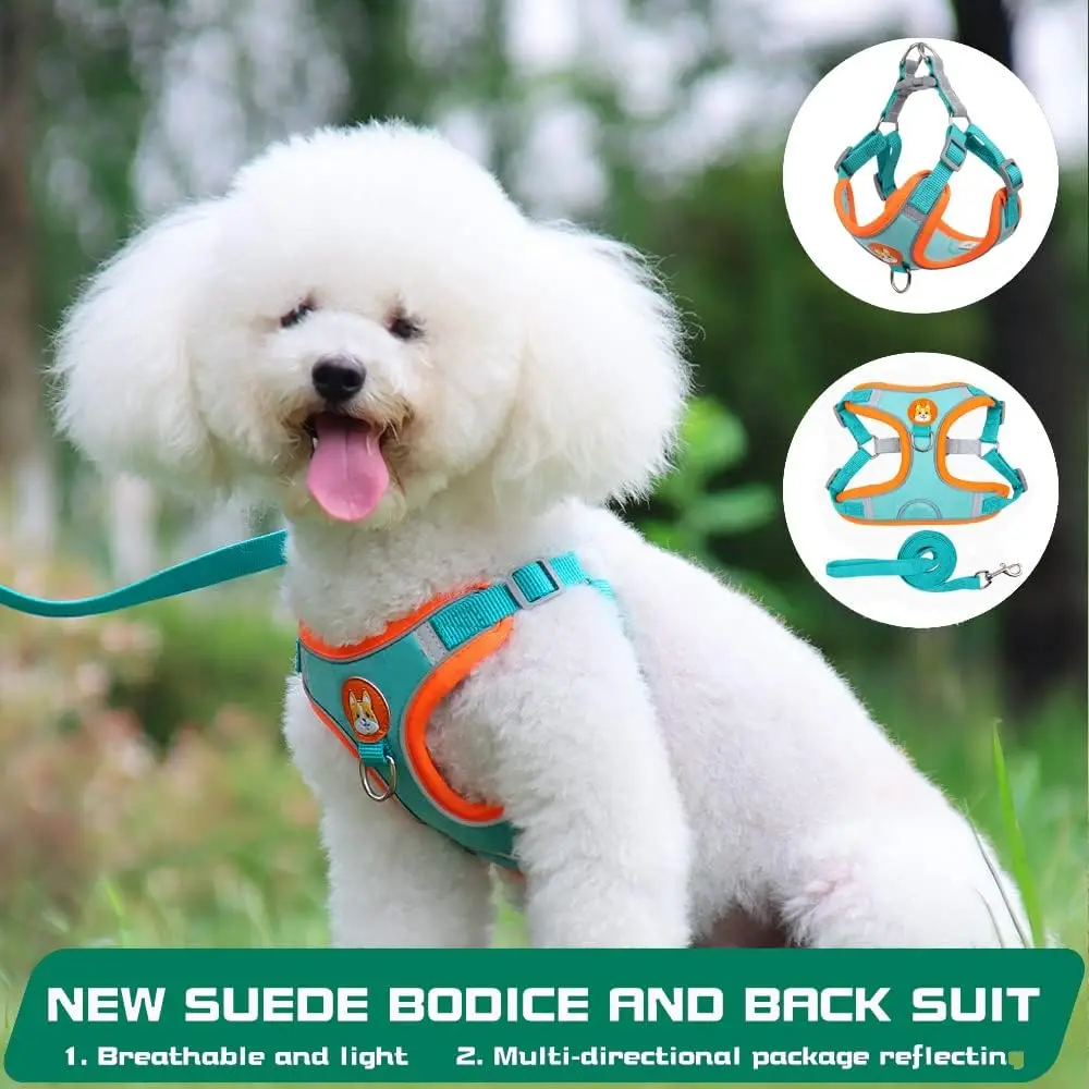 Pet Harness Vest Dogs Chest Strap Rope Reflective Dog Traction Rope Retractable for Small Dog Cat Traction Set Pet Accessories