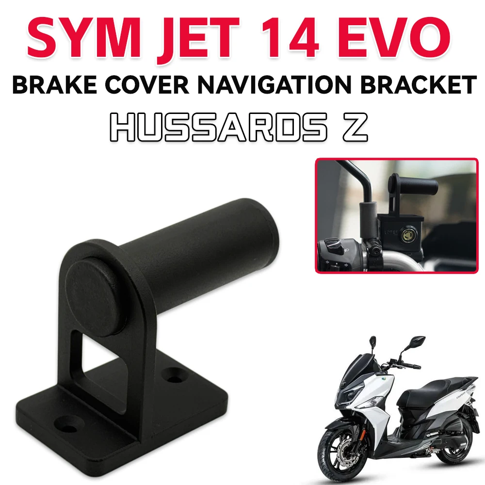 

Motorcycle Front Brake Reservoir Fluid Tank Oil kettle Cover Multi-function Navigation Bracket For SYM JET 14 EVO 125 200