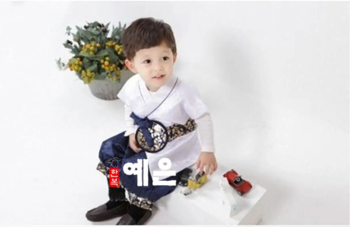 Boy Hanbok for Baby New Fashion Korean Traditional Birthday Party Korean National Kid Dolbok Birthday Gift