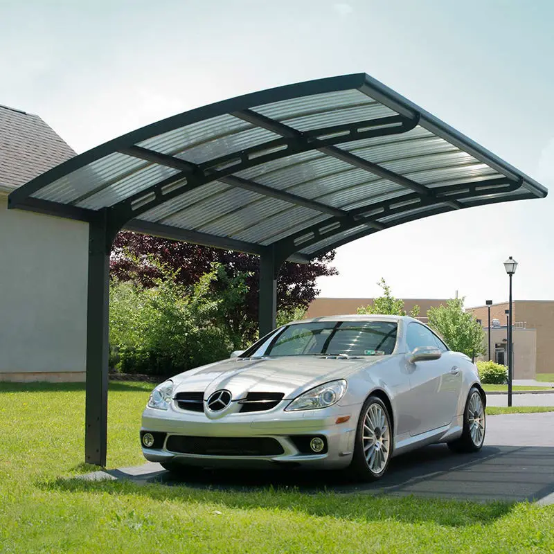 Polycarbonate Car Parking Shelter Top Quality Heavy Duty Double Car Aluminium Pergola Car Parking Carport