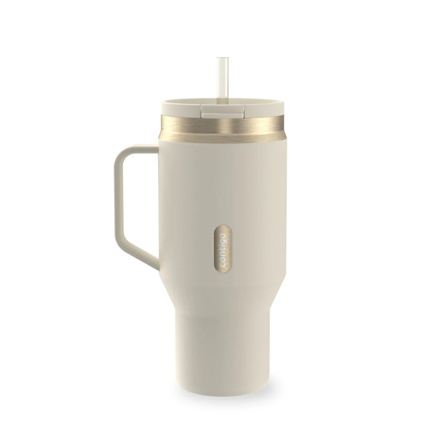 

30 oz Stainless Steel Water Bottle Tumbler with Straw – Leak-Proof Insulated Travel Mug, Reusable Water Bottle, Side Handle, Cre