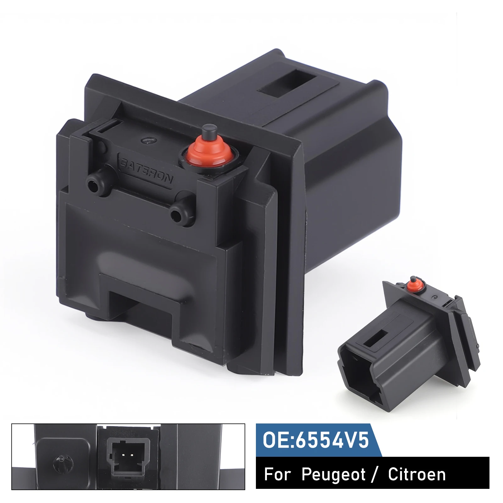 

Микропереключатель 6554V5, черный, интерфейс 8726V7, для Citroen Xsara Picaso C3 C4 Picasso, для Peugeot 206 307 308 407SW, выпуск багажника