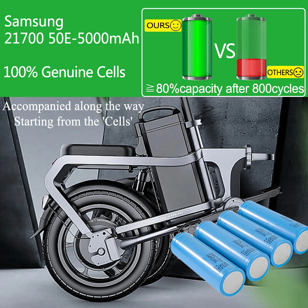 Fiido T1 T3 ebike Battery 48V 52V 20Ah 25Ah 30Ah Electric Bicycle Battery with 21700 Cells for Engwe x5s x5 E-Bike Batteries