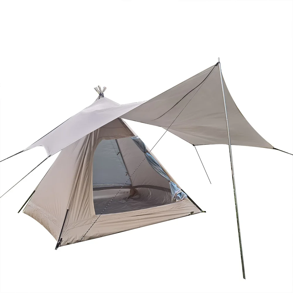 NoEnName_Null camping equipements 텐트 팩 방수천막 палатка надувная light tent 2 person Mainland China Pyramid  tent SINGLE STEEL 3/4 