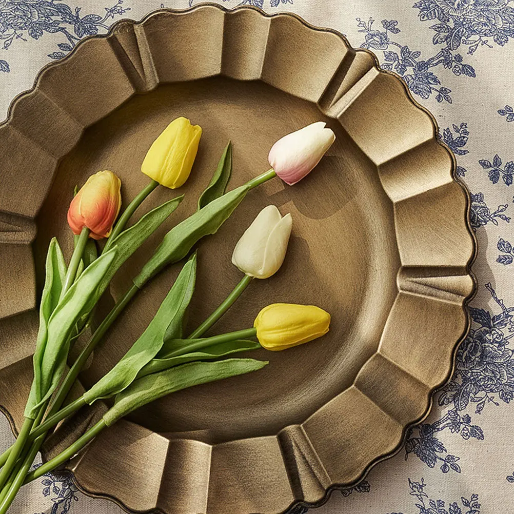 

1Pcs Vintage Retro European Style Fruit Tray Multipurpose Desktop Decoration Jewelry Storage Creative Photo Prop for Home Dining