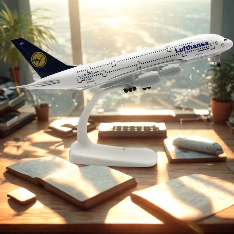 

for Lufthansa A380 20cm 1:400 Aircraft Airliner Model Alloy Aviation Collectibles Toy Airplane Model Toys For Kids
