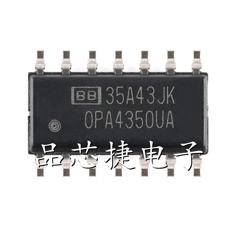 

1pcs/Lot OPA4350UA/2K5 Marking OPA4350UA SOIC-14 Quad, Single-Supply, Rail-to-Rail, High Speed, Low Noise Operational Amplifier