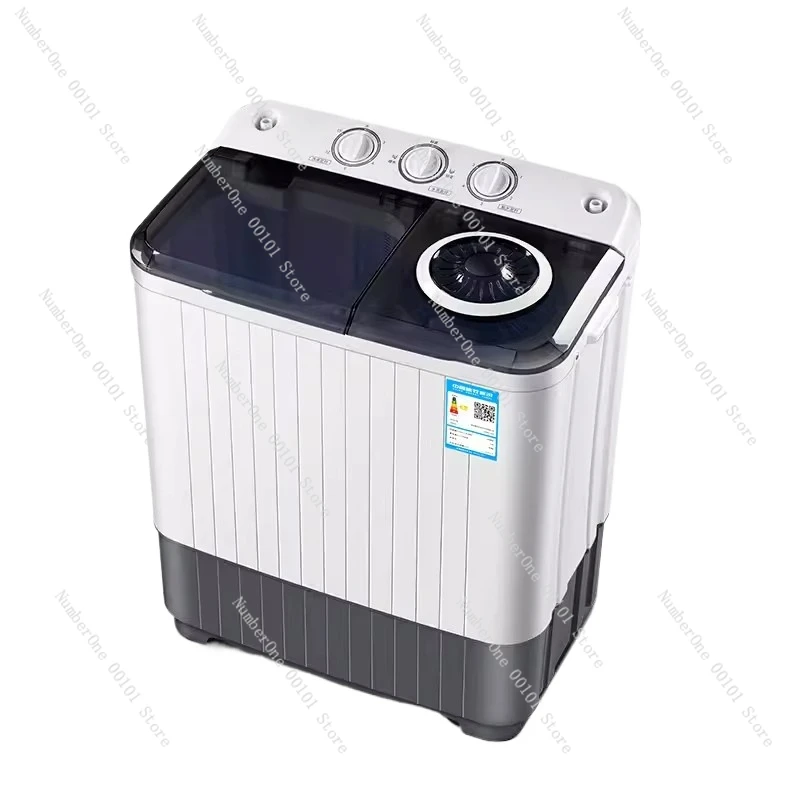 Double-Tube Washing Machine Semi-automatic 4.5kg Large Capacity Twin-Tub Cylinder Drum Mini Household Small