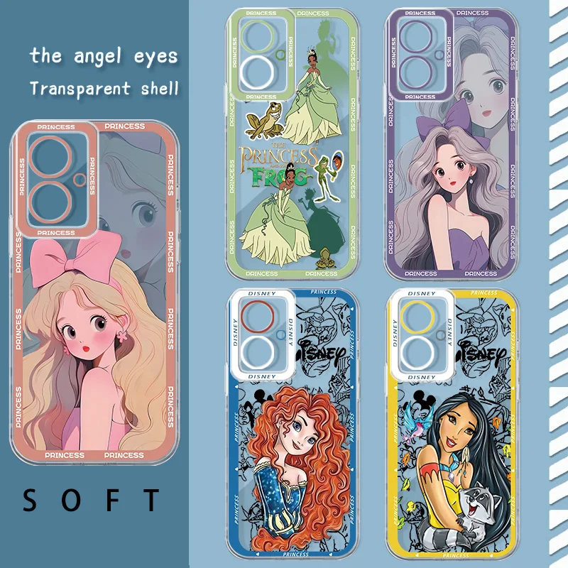 Disney Princess Angel Eye Phone Case For OPPO A 55 54 53 52 38 36 35 33 32 31 16 15 9 8 7 5 S E K 2019 2020 2021 Funda Soft Capa