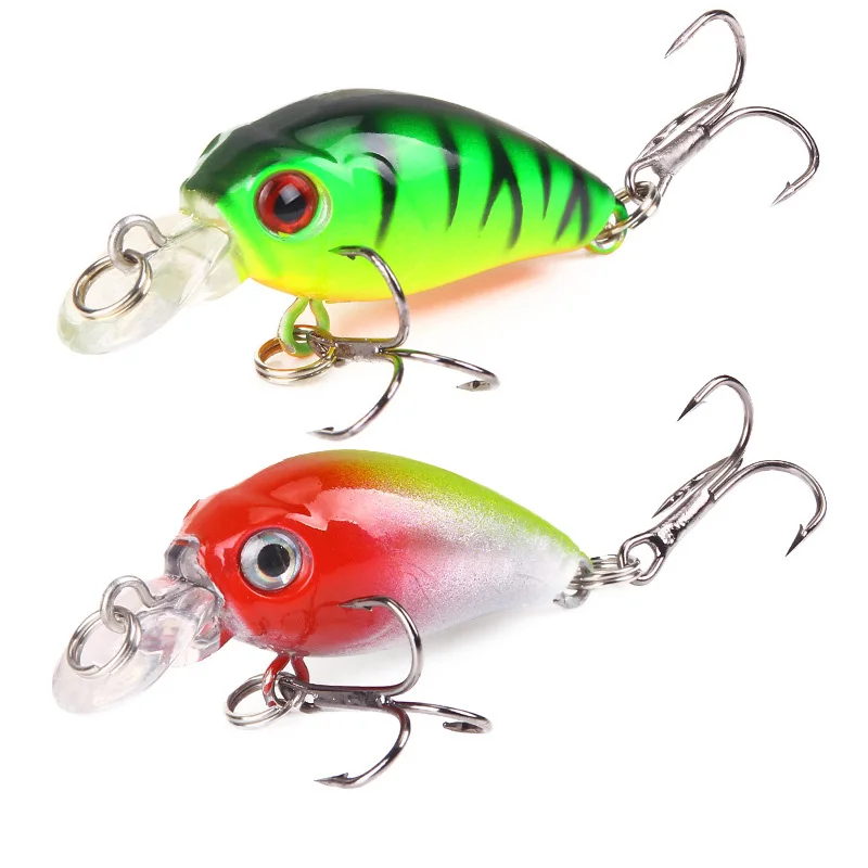 

1 Pcs Used for Bass Fishing, Mini Rock Fat Man Simulated Lure Bait with A Mouth 4.5cm/3.8g Artificial Hard Bait 3D Lifelike Eyes