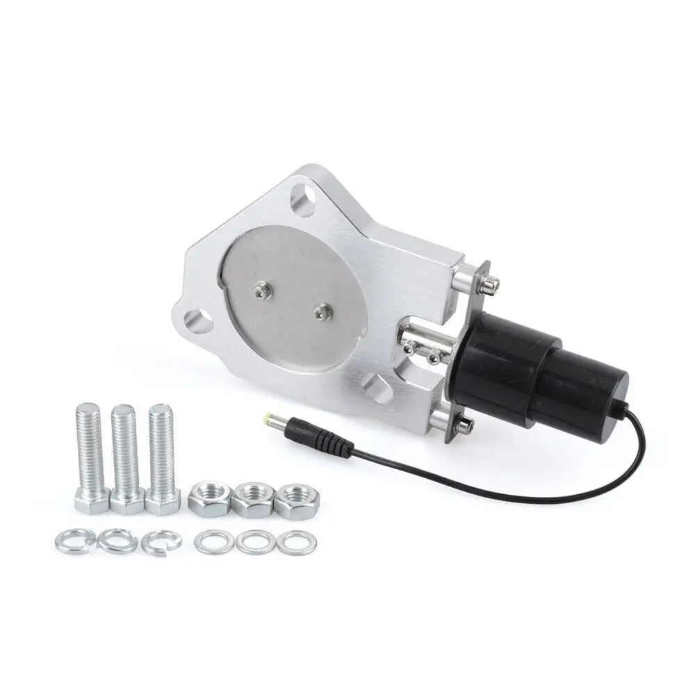 Universal Electric Exhaust Cutout Valve Control Motor Cut Out 2'' 2.25'' 2.5'' 3'' Manual Switch Kit Car Modified Replacement