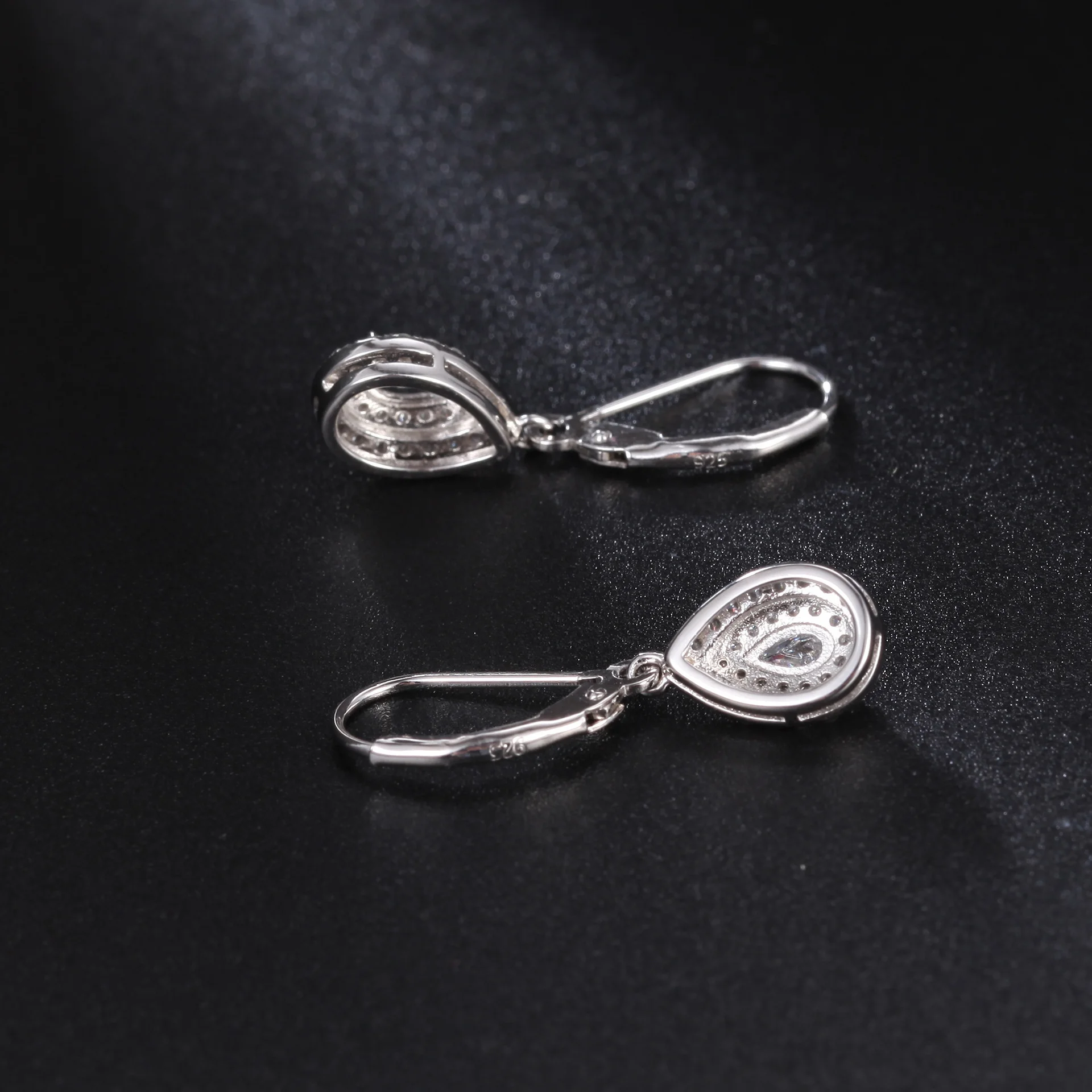 real brand genuine jewels New Fashion Design Light Luxury Group French Romantic s925 Silver Set Natural Colorful Treasure Earrin